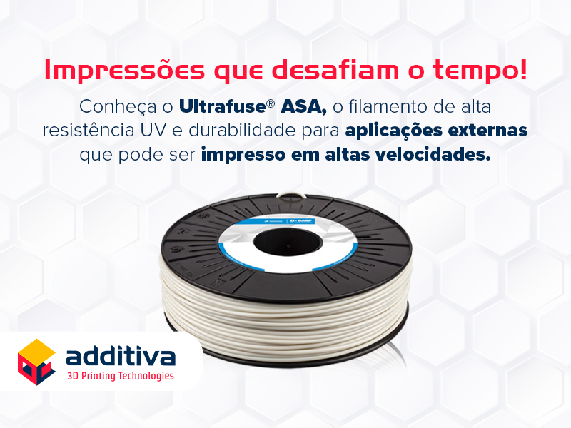 Impressões que desafiam o tempo! Conheça o Ultrafuse® ASA, o filamento de alta resistência UV e excelente durabilidade para aplicações externas.