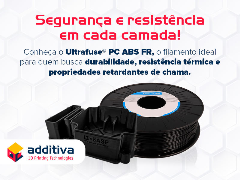 Peças impressas com máxima segurança e resistência? O Ultrafuse® PC ABS FR é a escolha certa!