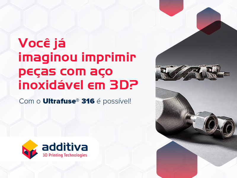 Você já imaginou imprimir peças com aço inoxidável em 3D? Com o Ultrafuse® 316 é possível!