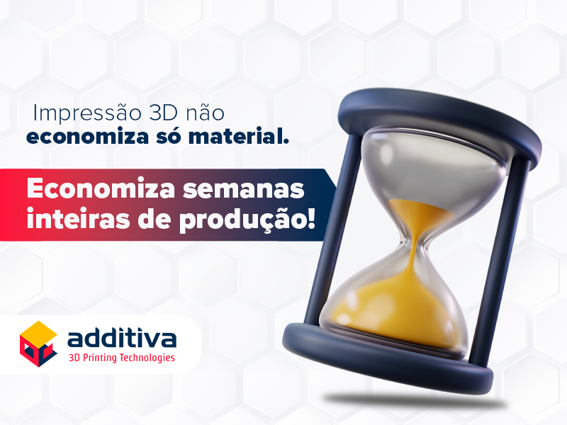 Como a impressão 3D reduz drasticamente o tempo de produção industrial.
